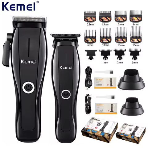 Aparador Profissional Kemei Recarregável