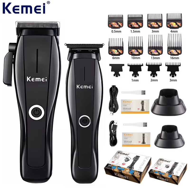 Aparador Profissional Kemei Recarregável