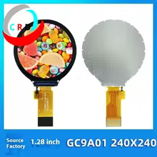 Tela LCD 1.28" 240x240 GC9A01 para ESP32 Thumbnail 3
