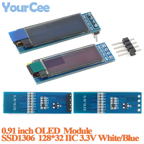 OLED 0.91 SSD1306 I2C 128x32