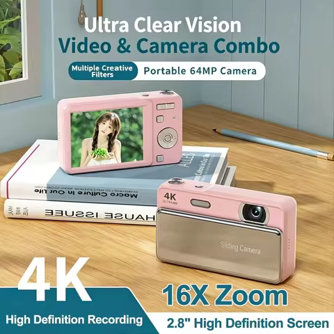 Câmera Digital Deslizante 4K