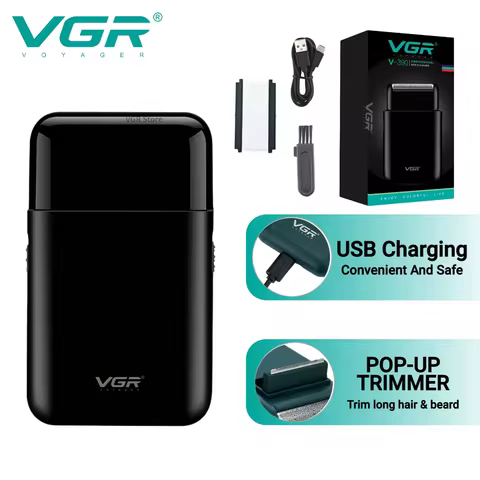 Aparador de Barba VGR V-390 Profissional Recíproco