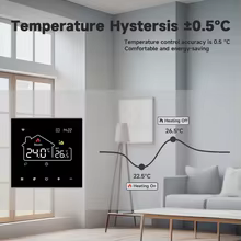 Termostato Inteligente WiFi Tuya com Controle de Voz Thumbnail 2