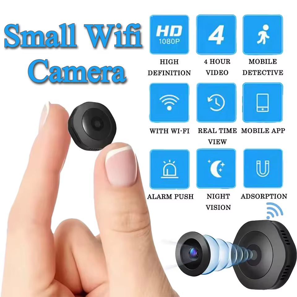 Câmera WiFi Mini 4K 1080P