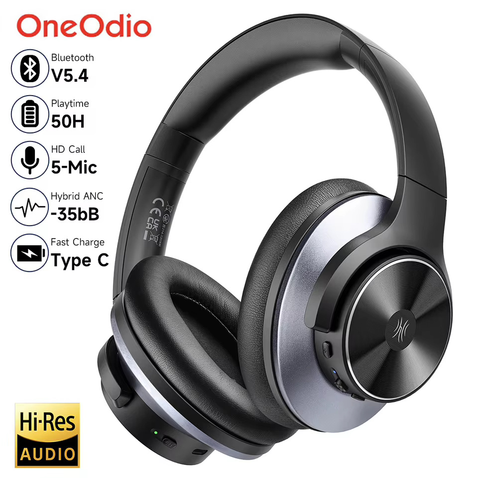 Fone OneOdio A10 Bluetooth 5.4 ANC Hi-Res