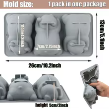Molde Silicone Urso Adormecido Thumbnail 2