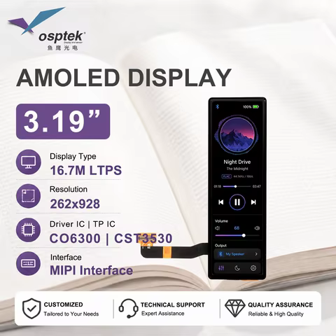 Tela AMOLED Osptek 3.19 Polegadas