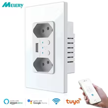 Tomada Inteligente WiFi Melery com USB Thumbnail 1