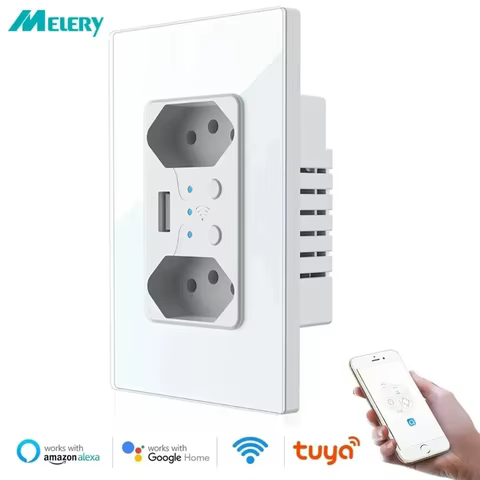 Tomada Inteligente WiFi Melery com USB
