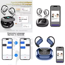 Fone Bluetooth 5.4 com Tradução IA e Tela LCD Thumbnail 1
