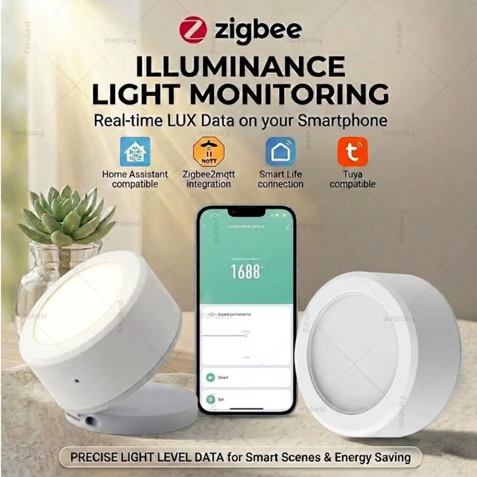 Sensor de Luz Zigbee Inteligente