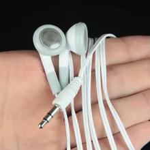 100 Fones Brancos com Fio Thumbnail 3