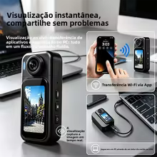 Câmera de Ação 4K WiFi Rotativa Thumbnail 2