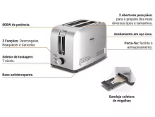Torradeira Philco PTR03A Inox Thumbnail 3