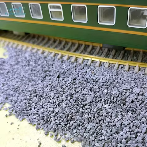 Cascalho Cinza para Dioramas de Trens