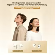 KEBIDUMEI Fones Bluetooth 6.0 2 Pares Thumbnail 5