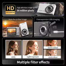 Câmera Vlogging 4K 50MP com Zoom 16X Thumbnail 5