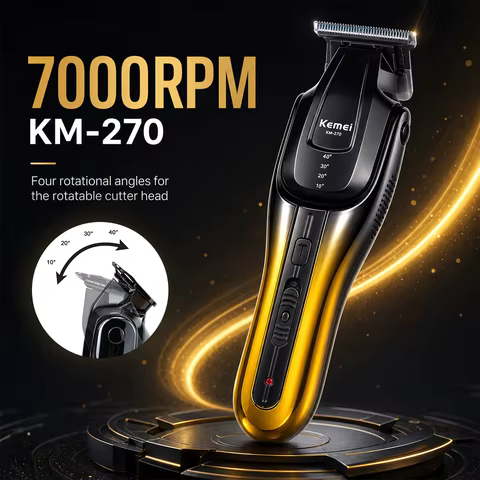 Máquina de Corte de Cabelo Kemei KM-270 Profissional