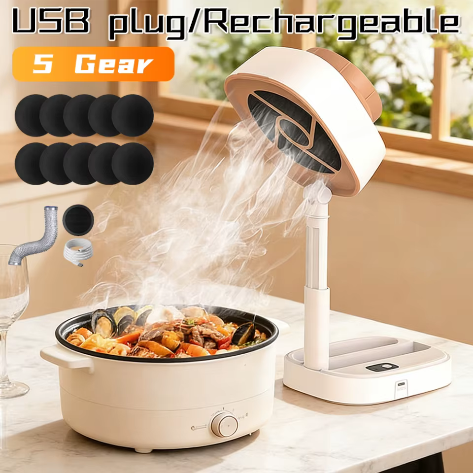 Exaustor de Mesa 5 Velocidades USB