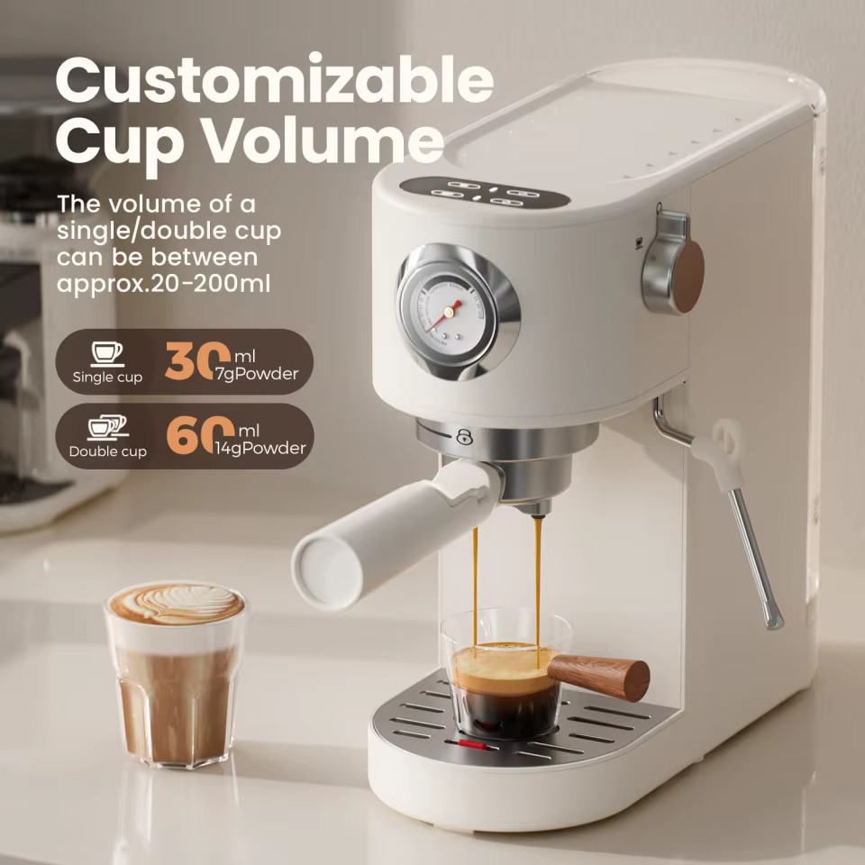Máquina de Café Expresso com Tela Sensível ao Toque