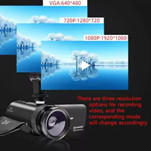 Câmera de Vídeo Digital Full HD 1080P com Microfone Thumbnail 3