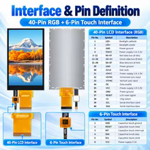 Display LCD 5" Touch IPS RGB 3.3V Thumbnail 5