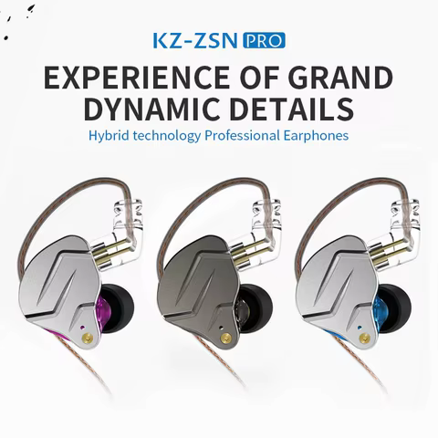 KZ ZSN PRO Fones Híbridos