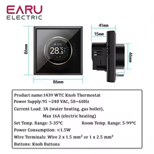 Termostato Inteligente WiFi Tuya EARU Thumbnail 2