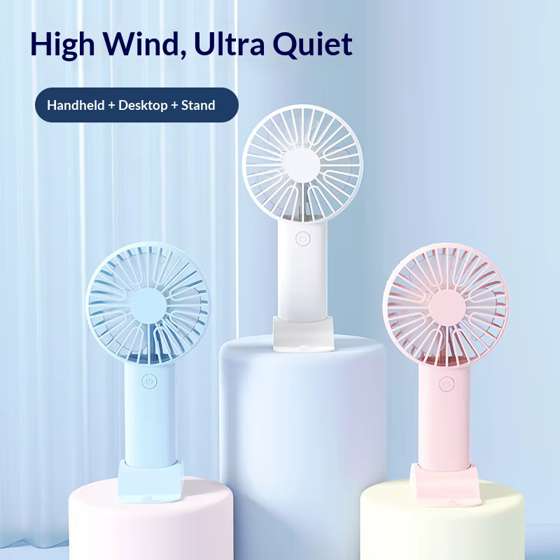 Mini Ventilador Portátil 3 em 1
