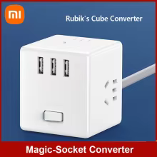 Conversor Xiaomi Mijia Cube 3 Portas USB Thumbnail 1