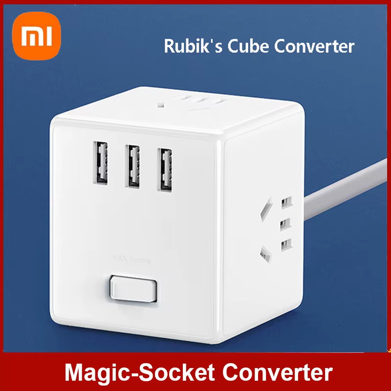 Conversor Xiaomi Mijia Cube 3 Portas USB