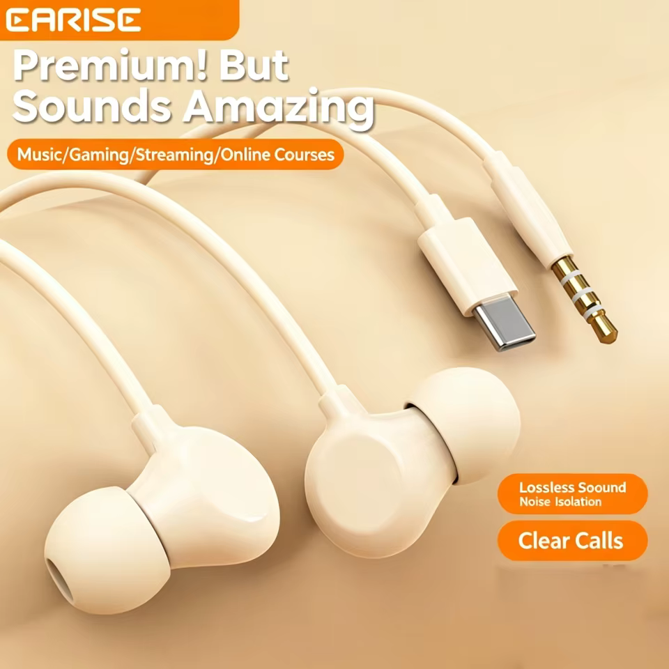 Fone de Ouvido Tipo C Silicone