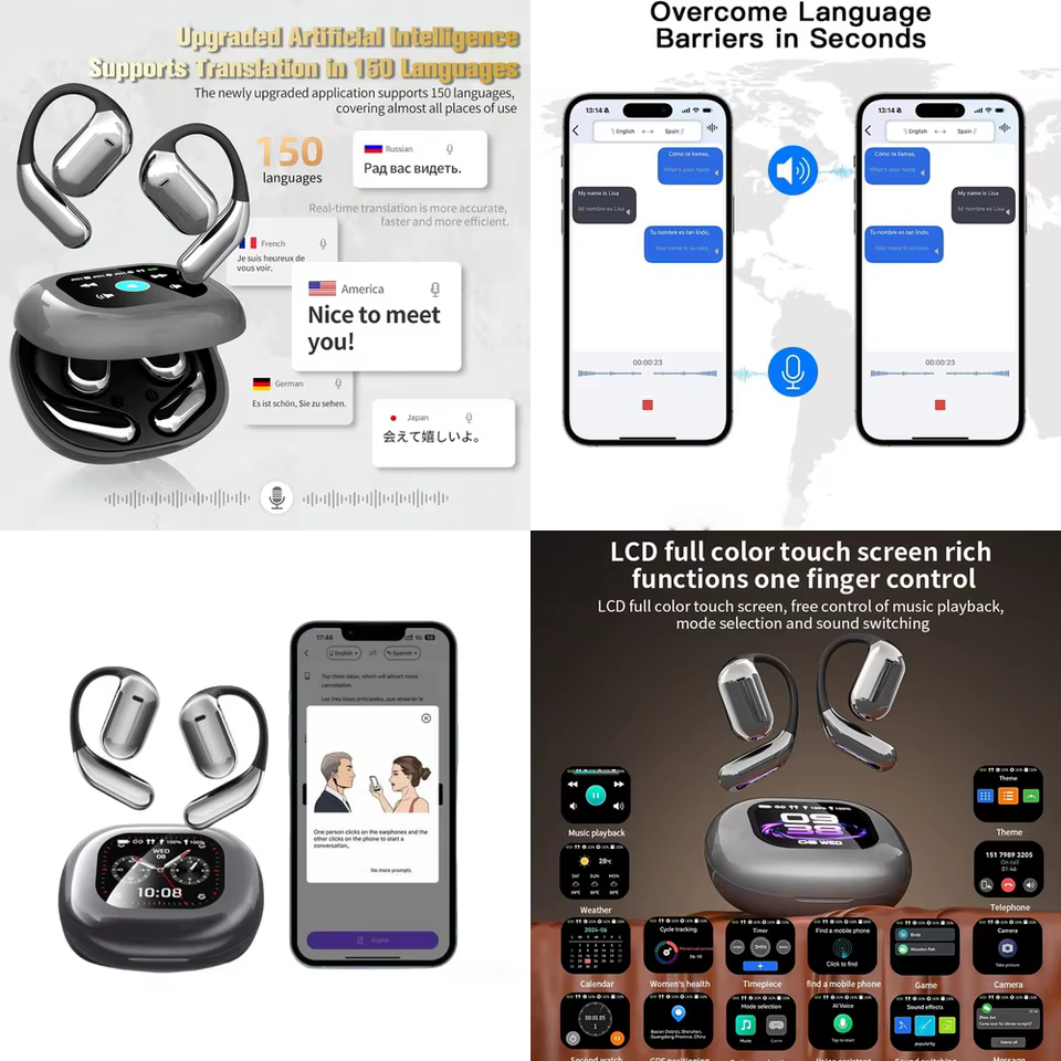 Fones Tradutor de Idioma BT 5.4