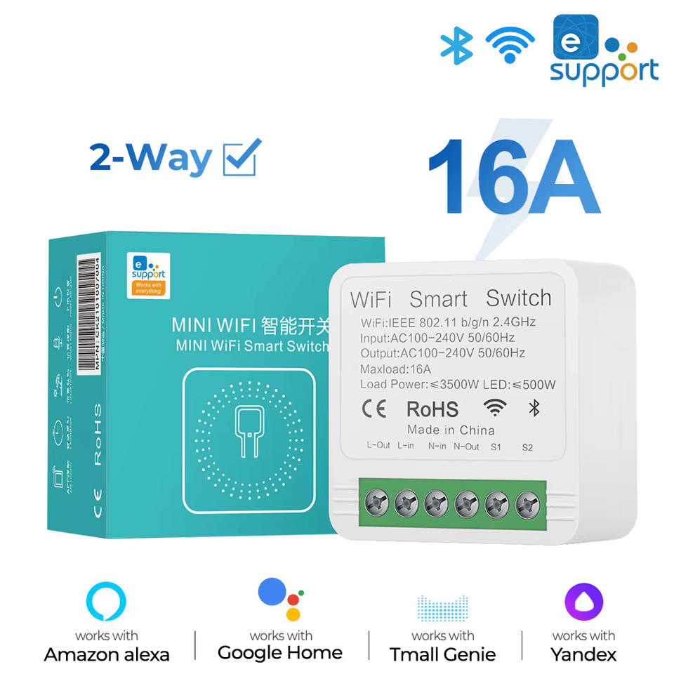 Interruptor WiFi Inteligente Mini 16A