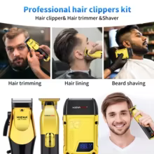 Kit Profissional HIENA PRO – Máquina de Cabelo 3 em 1 Thumbnail 5