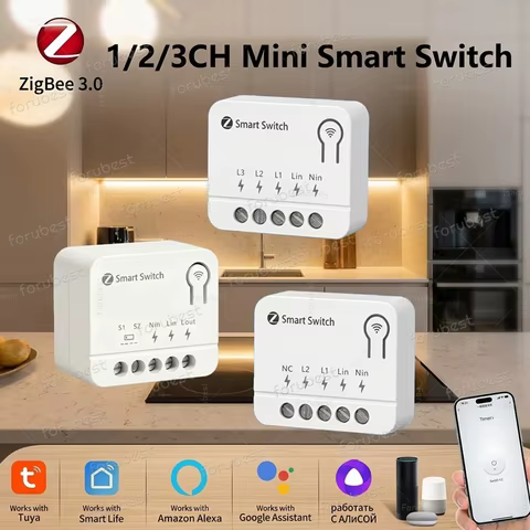 Módulo Interruptor Inteligente ZigBee 3.0 Mini
