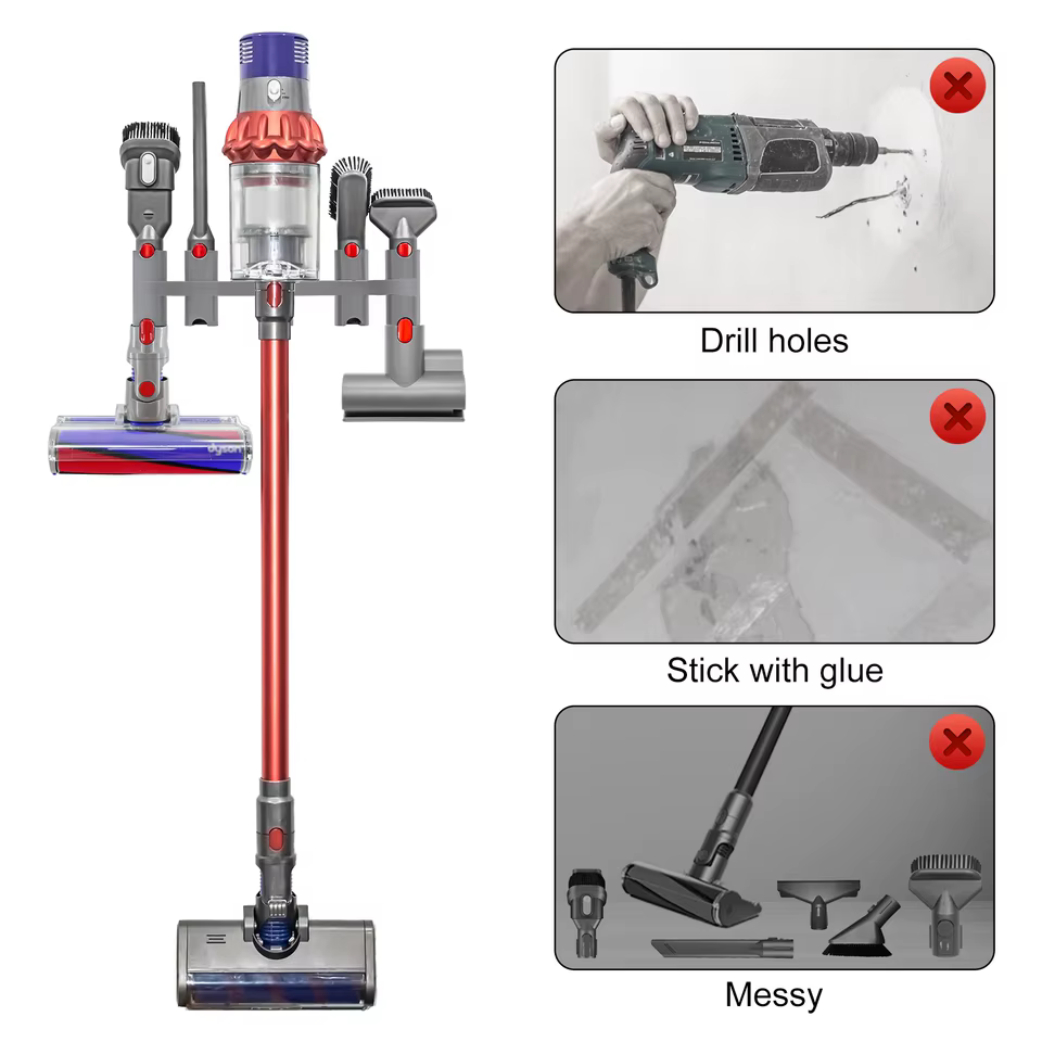 Escova Cabeça Dyson V7-V15 com Suporte