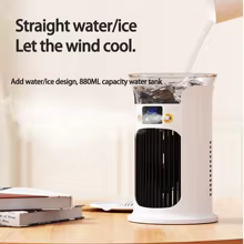 Mini Ventilador USB Portátil com Umidificador Thumbnail 3