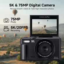 Câmera Digital 75MP 5K Zoom Thumbnail 2