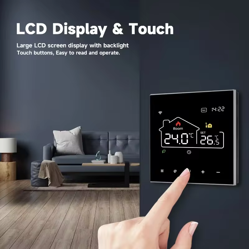 Termostato Inteligente WiFi Tuya com Controle de Voz