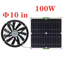 Painel Solar Ventilador 10 Polegadas Thumbnail 1