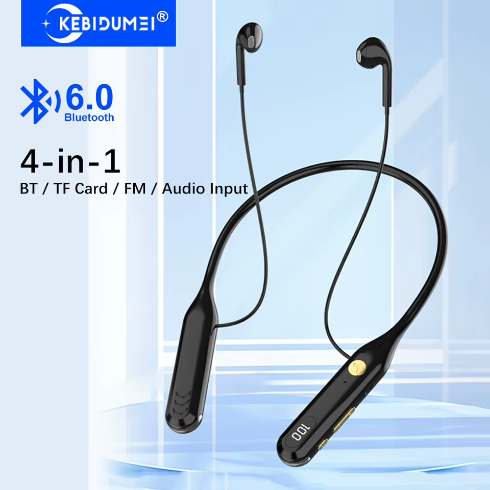 Fones Bluetooth 6.0 Multifuncionais 4 em 1
