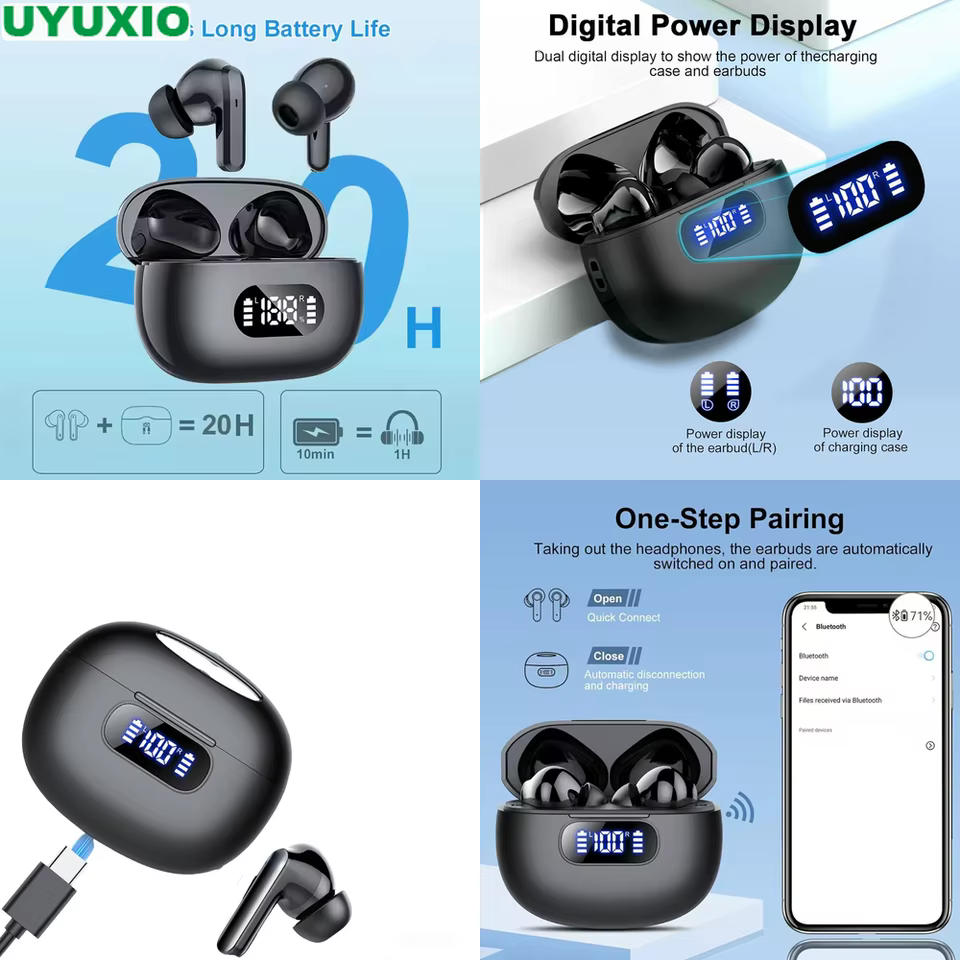 Fone TWS LED Inteligente 50h