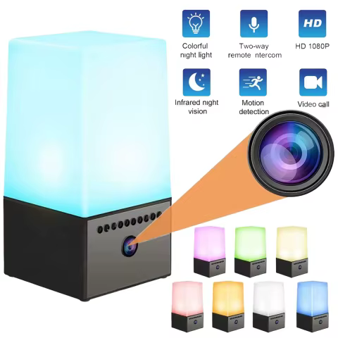 Câmera LED Wi-Fi com Visão Noturna