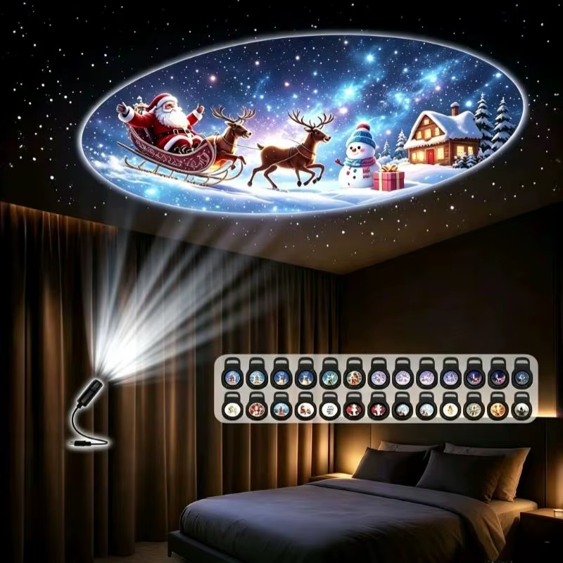 Projetor LED Natal USB