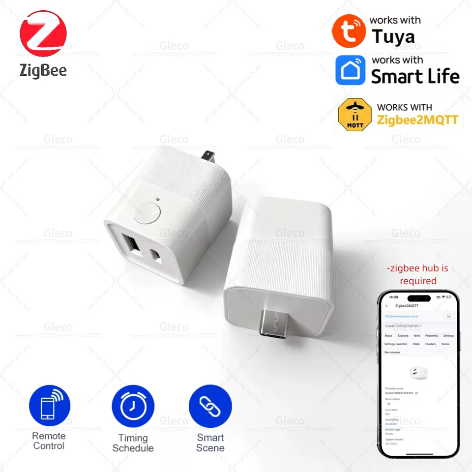 Adaptador Zigbee USB Tipo-C Duplo
