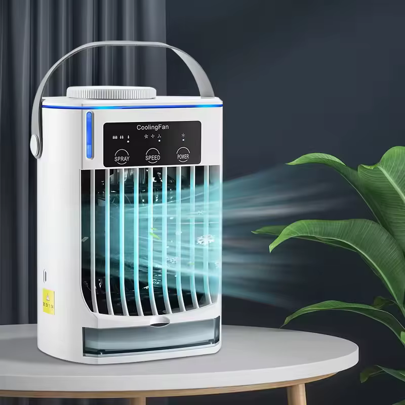 Mini Ventilador Portátil USB com Spray