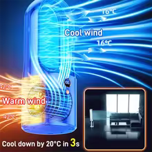 Ventilador de Mesa USB com Display LED Thumbnail 5