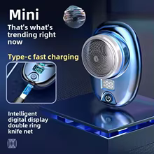 Mini Barbeador Portátil para Homens Thumbnail 3