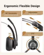 Fone de Ouvido Bluetooth JIAMQISHI EH06 Thumbnail 6